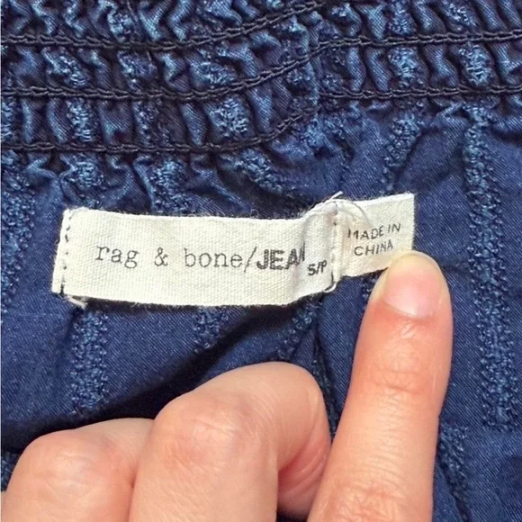 Rag & Bone Denim Textured Top - Picture 2 of 3